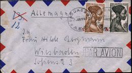 FRANZÖS.ÄQUATORIAL-AFRIKA 1951 (17.1.) 15 F. U. 25 F. "Frau Mit Flecht-Frisur", Satzreine Frankat. = Höchstwerte! (u.a.  - Pharmacie