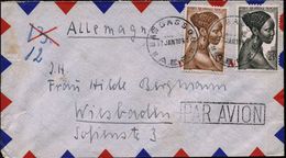 FRANZÖS.ÄQUATORIAL-AFRIKA 1951 (17.1.) 15 F. U. 25 F. "Frau Mit Flecht-Frisur", Satzreine Frankat. = Höchstwerte! (u.a.  - Pharmacy