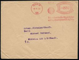 BERLIN SW/ 68/ Reichsverband Deutscher Kriegsbeschädigter/ U.Kriegshinterbliebener EV.. 1932 (16.6.) Seltener AFS (Logo  - Medicina