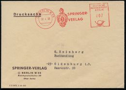 (1) BERLIN W35/ ALLE ZEIT WACH/ SPRINGER-/ VERLAG 1958 (30.4.) AFS = Springer (Springer) Klar Gest Firmen-Bf.: SPRINGER- - Schach