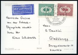 LEIPZIG C9/ XIV.SCHACH-OLYMPIADE 1960 1960 (24.10.) SSt = Springer Auf Kompl. Satz Schach-Olympiade (Mi.786/87) Klar Ges - Scacchi
