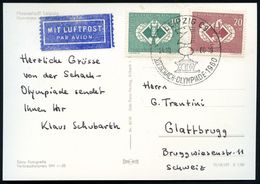 LEIPZIG C9/ XIV.SCHACH-OLYMPIADE 1960 1960 (24.10.) SSt = Springer Auf Kompl. Satz Schach-Olympiade (Mi.786/87) Klar Ges - Schach