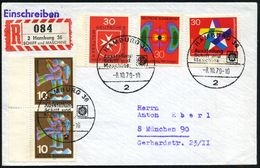 2 HAMBURG 36/ Ausstellung/ Schiff U./ Maschine 1970 (Okt.) SSt + Sonder-RZ: 2 Hamburg 36/SCHIFF Und MASCHINE (NEZ Nr.70, - Marittimi