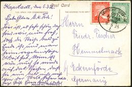 DEUTSCHES REICH 1926 (8.3.) Oval-BPA: DEUTSCHE SEEPOST/OST=/AFRIKA/LINIE/l Klar Auf Jahrtausendfeier Rheinland 5 U. 10 P - Maritime