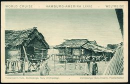 HAMBURG/ 1/ HAMBURG-AMERIKA/ LINIE 1928 (27.3.) AFS Auf Telegramm-Ak: Hapag-Weltreise 1928 Dampfer "Resolute" Etappe 24. - Marítimo