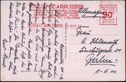 FRANKREICH 1932 (25.11.) AFS.: MARSEILLE-SAINT FERREOL/B 0069/WILLIAM CARR COURTIER/MARITIME/MARSEILLE - HAMBOURG DIRECT - Maritiem