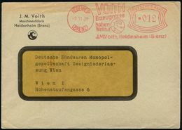 HEIDENHEIM/ (BRENZ)/ VOITH/ Erzeugnisse/ Haben/ Weltrug.. 1936 (13.2.) AFS (Logo = Meereswelle) Klar Auf Motivgl. Firmen - Maritiem