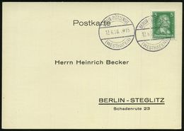 BERLIN-PLÖTZENSEE/ ( W E S T H A F E N ) 1928 (12.6.) Seltene 1K-Brücke = Hauspostamt Binnenhafen 2x Klar Auf Inl.-Kt. - - Marittimi