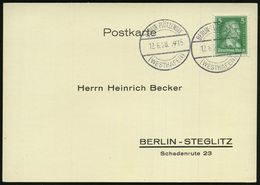 BERLIN-PLÖTZENSEE/ ( W E S T H A F E N ) 1928 (12.6.) Seltene 1K-Brücke = Hauspostamt Binnenhafen 2x Klar Auf Inl.-Kt. - - Marítimo