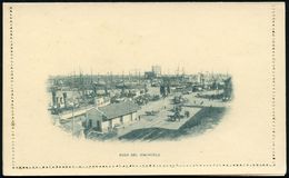 ARGENTINIEN 1899 4 C. Kartenbrief "Liberty", Grüngrau Mit Rs. Hafen-Bild: Boca Del Riachuelo Bzw.  Mercado De Frutos (Fr - Marittimi