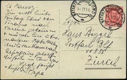 ITALIEN 1930 (1.11.) 1K-Segm.: NATANTE COLICO COMO 30 + Raute = Schiffspost Comer See (2x 1x Oben Gering Nicht Voll) Kla - Maritime