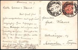 ITALIEN 1930 (25.7.) 1K-Segm.: SERVICIO POSTALE SUL LAGO DI GARDA/(1) = Schiffspost Garda-See 2x Klar Auf Ausl.-s/w.-Fot - Marittimi