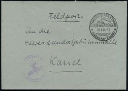 TIMMENDORFER STRAND/ (Lübecker Bucht)/ Sonne See Wald.. 1944 (14.1.) HWSt = Boje (mit Wimpel) Klar Auf Feldpost-Bf. (Res - Fari