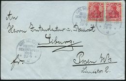 DEUTSCHES REICH /  CANADA 1912 (23.9.) 1K-BPA: KAIS. DEUTSCHE/MARINE-/SCHIFFSPOST/No.6 = S.M.S. "Victoria Luise" (Gr. Kr - Marítimo