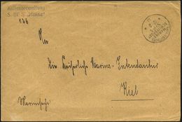DEUTSCHES REICH 1913 (12.2.) 1K-BPA: KAIS. DEUTSCHE/MARINE-/SCHIFFSPOST/No.25/** = Gr. Kreuzer, Seekadetten-Schulkreuzer - Maritiem
