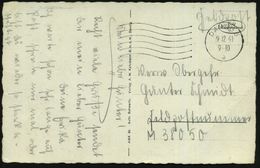 DANZIG 5/ A 1941 (9.12.) MaWellenSt. Auf Feldpost-Ak. (Kathedrale Oliva) An Fp.-Nr. M 380 50 = Marine-Befehlshaber Dänem - Schiffahrt