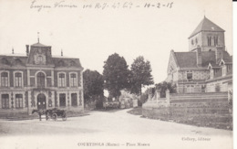 51 COURTISOLS, Place Massez, Attelage, écrite Par Un Militaire En 1915,2 Scans - Courtisols