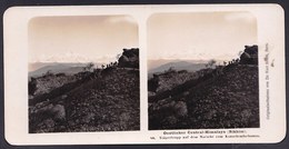 RARE  CARTE STEREOSCOPIQUE OESTLICHER CENTRAL HIMALAYA - SIKHIM Mountaineering - Sherpa Carriers - STEGLITZ BERLIN 1906 - Stereo-Photographie