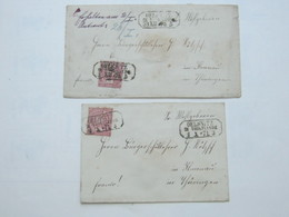 1870/71 , OELSNITZ  , Klarer Stempel Auf 2 Briefen - Covers & Documents