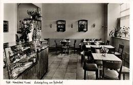 LUDWIGSBURG, Am Bahnhof, Café-Konditorei Kunzi (1950s) AK - Ludwigsburg