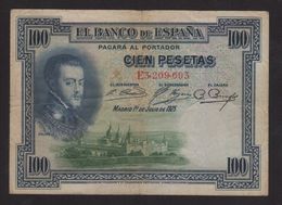 1925 Billete De 100 Pesetas Epoca Alfonso XIII - [ 4] 1975-…: Juan Carlos I.