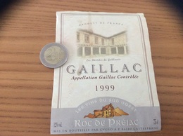 Etiquette De Vin 1999 «GAILLAC - Les Bastides Du Gallacois - ROC DE PRÉJAC CASTELFRANC (46)» - Gaillac
