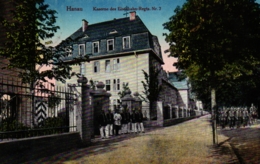 Hanau, Kaserne Des Eisenbahn-Regiments II,  Feldpost 1917 - Hanau