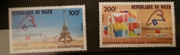 NIGER Philexfrance 89, Yvert N° 775/6. ** MNH - Briefmarkenausstellungen