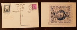 FRANCE Entier Postal (type Paix) Exposition Pexip En 1937 - Standard- Und TSC-AK (vor 1995)