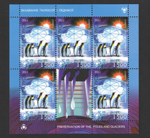 Belarus 2011 - Protection Of Polar Areas,MNH. Poles Glaciers Penguin Pinguïn Pinguino Manchots. Biélorussie/Wit-Rusland. - Préservation Des Régions Polaires & Glaciers