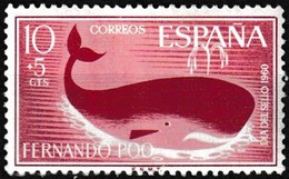 Timbre-poste Surtaxé Neuf Charnière - Sperm Whale (Physeter Macrocephalus) - N° 184 (Yvert) - Fernando Poo 1960 - Fernando Po