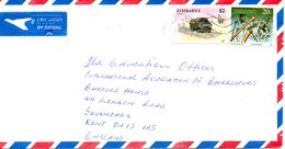 ZIMBABWE. N°209 De 1990 Sur Enveloppe Ayant Circulé. Camion. - Trucks