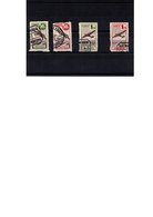 ESPAGNE - 4 TIMBRES VIGNETTES LIGNES AERIENNES -IBERIA PRO MONTEPIO- ANNEE 1945 - Used Stamps