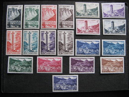 TB Série Timbres D'Andorre Du N°138 Au N° 153 Neufs XX. - Unused Stamps