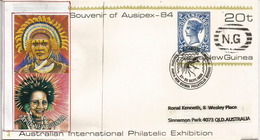 Papua. Briefpapier (Entier-Postal)  Papua-Neuguinea, Mit Stempel Queensland (Australien) - Nuova Guinea Tedesca