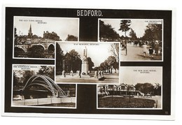 REAL PHOTO POSTCARD - BEFORD - MULTIVIEW --- B366 - Bedford