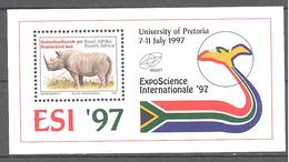 Afrique Su Sud: Yvert N° BF 57**; Rhinoceros - Blocks & Sheetlets