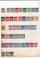 44 Timbres Oblitérés Et Neufs (roi Georges 5, Reine Elisabeth.) Dont Le N° 168 Neuf Coté 16 Euros - Used Stamps