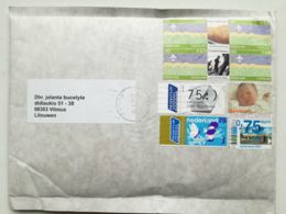 Cover Netherlands 8 Post Stamps - Lettres & Documents