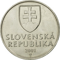 Monnaie, Slovaquie, 2 Koruna, 2001, TTB, Nickel Plated Steel, KM:13 - Slowakei