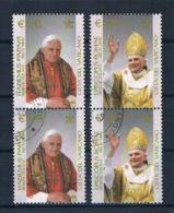 Vatikan 2005 Papst Mi.Nr. 1517/19 Senkr. Paar Gestempelt - Usados