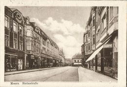 MOERS Am Rhein, Steinstrasse, Tabakhändler (1921) AK - Mörs