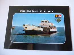 Delcampe - ILE D'AIX  (17) : BAC FOURAS à L'ILE D'AIX - 1967 - Voir Les 2 Scans - Fähren