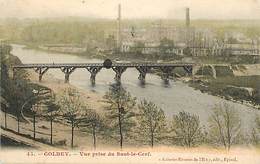 - Vosges -ref-B57 - Golbey - Vue Prise Du Saut Du Cerf - Passerelle - Cheminées D Usine - Usines - Industrie - - Golbey