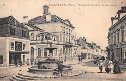 28-NOGENT-LE-ROTROU- L'HÔTEL DE VILLE ET RUE CHARRONNERIE - Nogent Le Rotrou