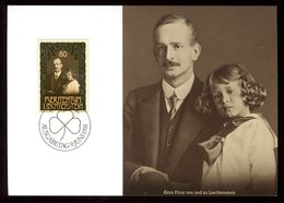 Liechtenstein - Carte Maximum 1981 - Famille Royale - N26 - Maximumkarten (MC)