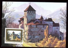 Liechtenstein - Carte Maximum 1978 - Château De Vaduz - N30 - Maximumkaarten
