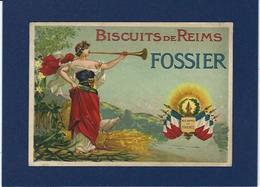 Marne 51 REIMS Chromo Publicité Publicitaire Biscuits FOSSIER - Reims