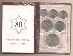 Spagna - Serie Numismatica 1980 "Mundial 82" - Sets Sin Usar &  Sets De Prueba