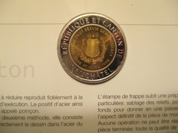 Suisse: 1 Alexis Monnaie Temporaire Neuchâtel 1998 Avec Dépliant Explicatif - Monedas / De Necesidad